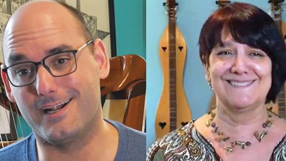 Zac Mirecki and Carolyn Dulcimer Player
